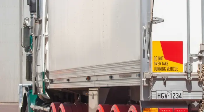 Heavy Vehicle Signs Do Not Overtake image category sale