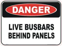 Live Busbars  sign  D10111