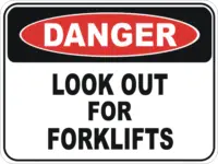 Forklifts  sign  D10114