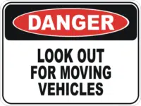 Moving vehicles sign  D10115