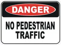 No pedestrians      D10135