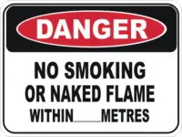 No Smoking Naked Flame