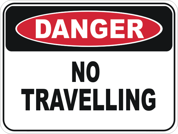 do not travel in this lane sign
