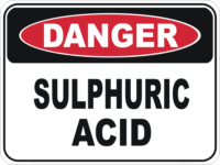 sulphuric acid sign
