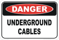 Underground cable sign