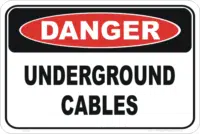 Underground cable sign
