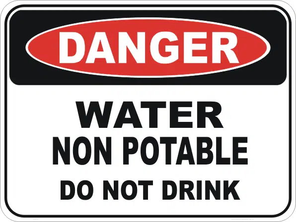 unpotable water