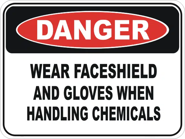 Wear faceshield