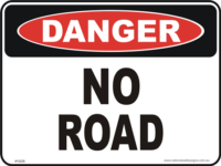 No road danger sign