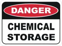 Chemical storage sign  D1025