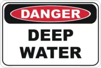 deep water danger sign