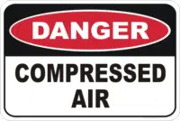 Compressed air sign  D1032