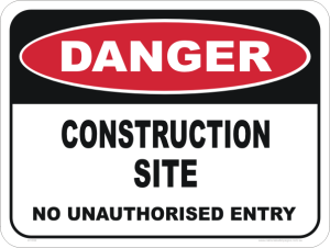 Construction Site No Entry Sign - National Safety Signs