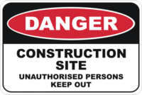 Construction Site, keep out