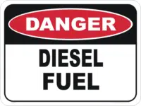 Diesel fuel sign  D1053
