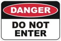 Do not enter sign  D1056