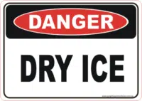 Dry Ice sign  D1060
