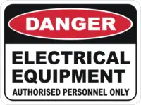 Electrical Equipment sign  D1064