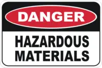Hazardous Materials  sign D1082