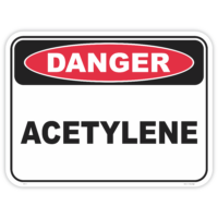 Danger acetylene safety sign - AS1319 compliant, National Safety Signs Australia