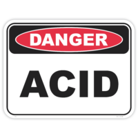 Danger acid safety sign - AS1319 compliant, National Safety Signs Australia