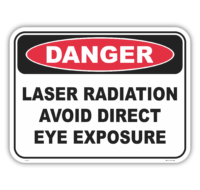 Laser Radiation Sign D10109