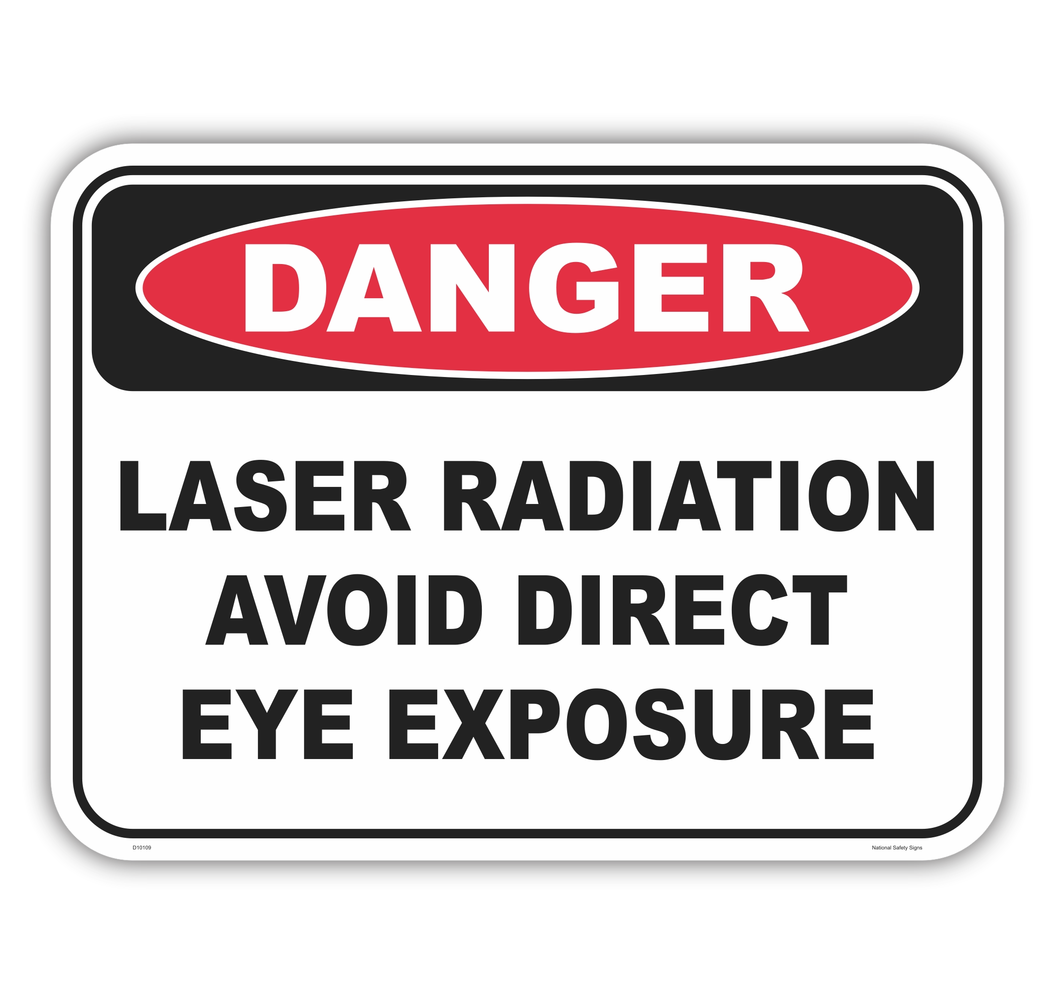 Laser Radiation Sign D10109