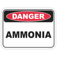 Danger ammonia safety sign - AS1319 compliant, National Safety Signs Australia