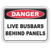 Live Busbars Sign D10111