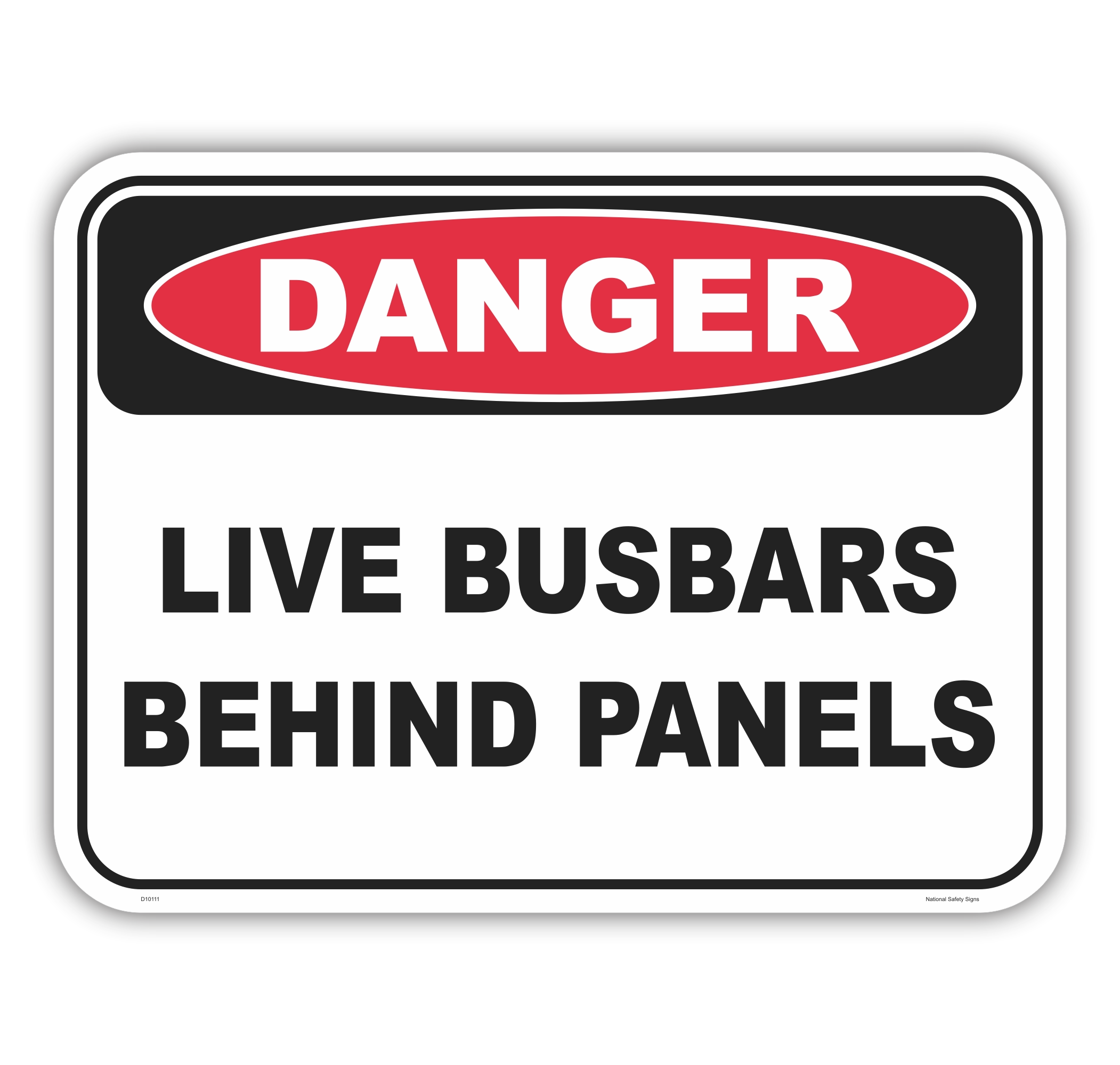 Live Busbars Sign D10111
