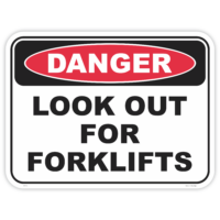 Danger look out for forklifts safety sign - AS1319 compliant, National Safety Signs Australia