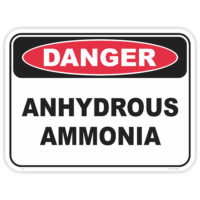 Danger anhydrous ammonia safety sign - AS1319 compliant, National Safety Signs Australia