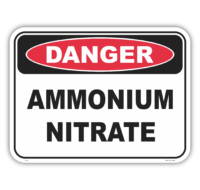 Ammonium Nitrate Sign D10121