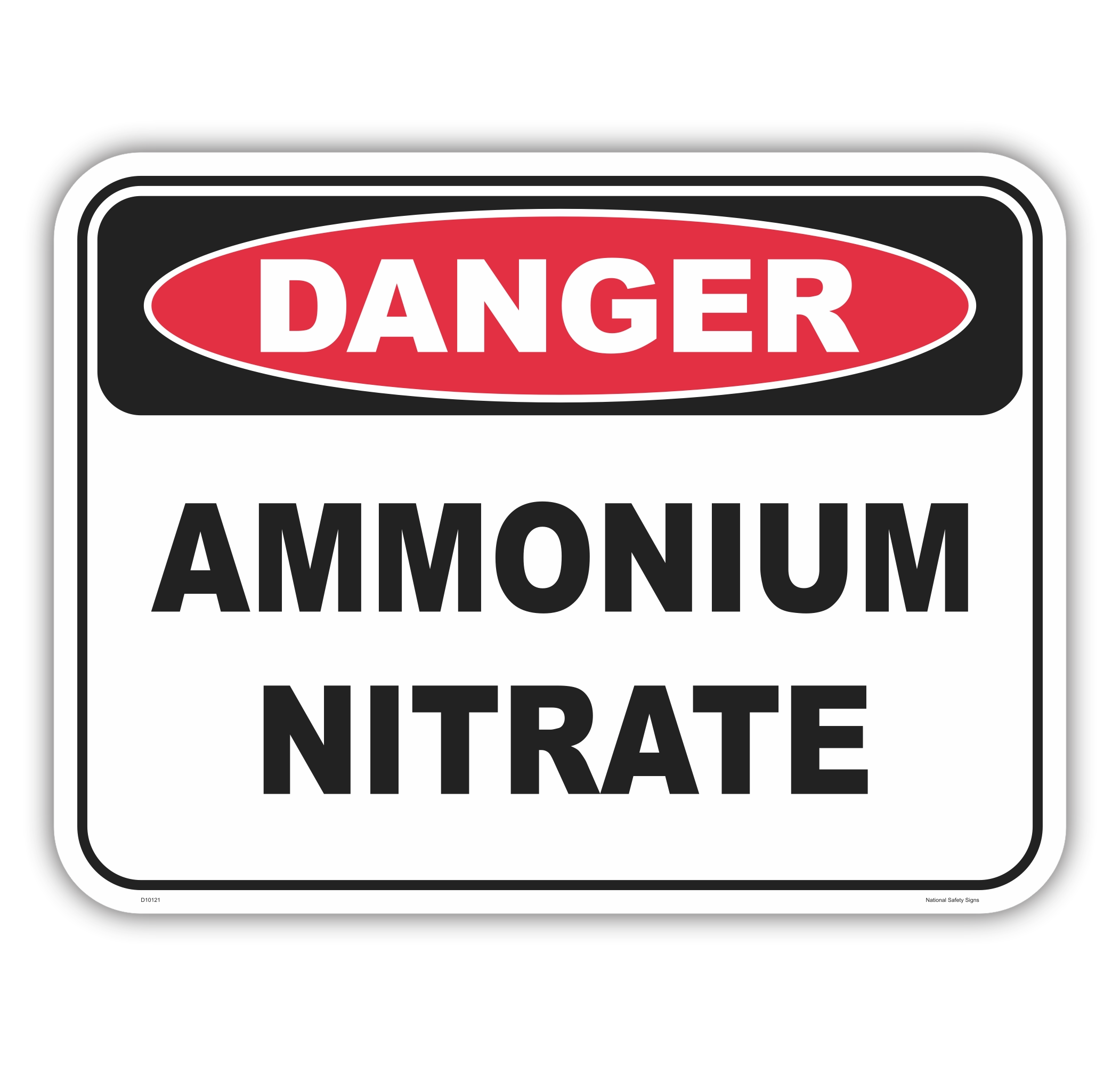 Ammonium Nitrate Sign D10121