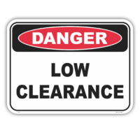 Low Clearance Sign D10123