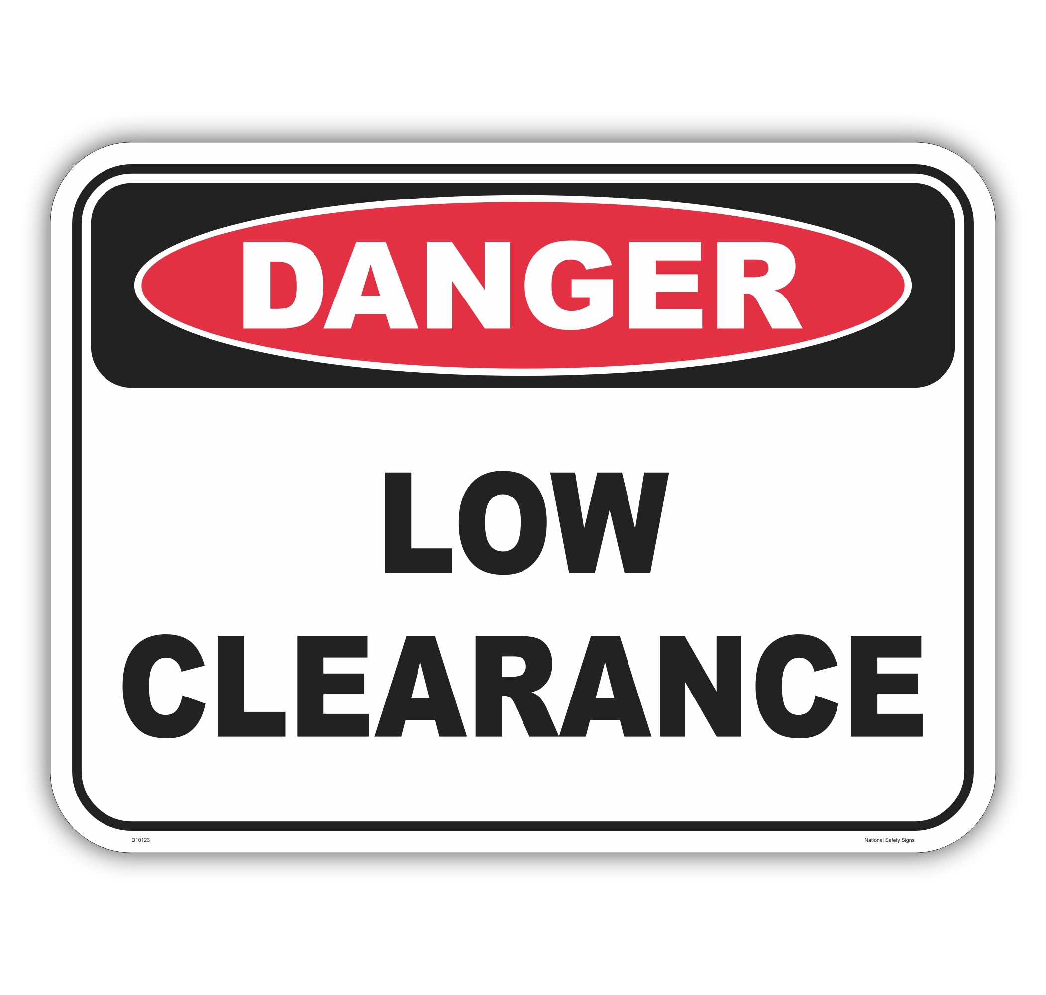 Low Clearance Sign D10123