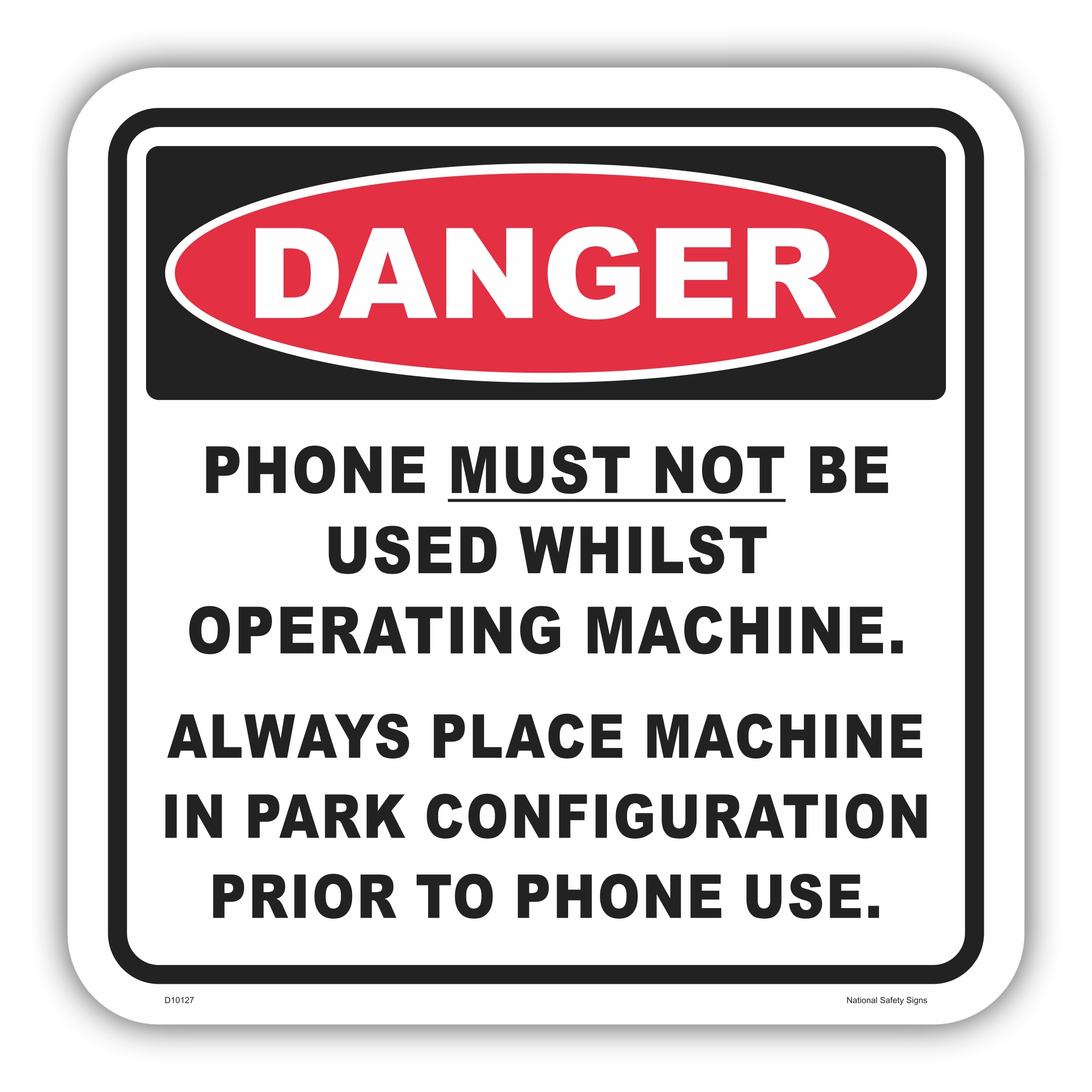 Mobile Phone Use Sign D10127