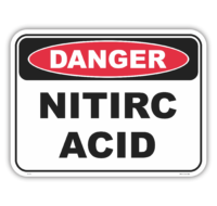 Nitric Acid Sign D10130