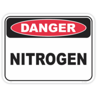 Danger nitrogen safety sign - AS1319 compliant, National Safety Signs Australia