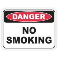Danger no smoking safety sign - AS1319 compliant, National Safety Signs Australia