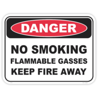 Danger no smoking safety sign - AS1319 compliant, National Safety Signs Australia
