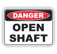 Open Shaft Sign D10147