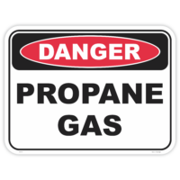 Danger propane gas safety sign - AS1319 compliant, National Safety Signs Australia
