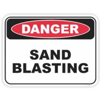 Danger sand blasting safety sign - AS1319 compliant, National Safety Signs Australia