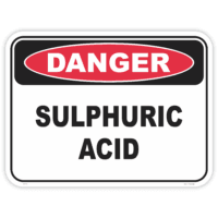 Danger sulphuric acid safety sign - AS1319 compliant, National Safety Signs Australia