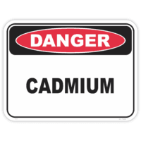 Danger cadmium safety sign - AS1319 compliant, National Safety Signs Australia