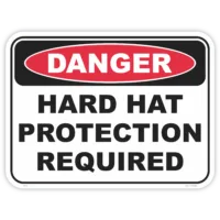 Danger hard hat required safety sign - AS1319 compliant, National Safety Signs Australia