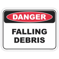 Danger falling debris safety sign - AS1319 compliant, National Safety Signs Australia