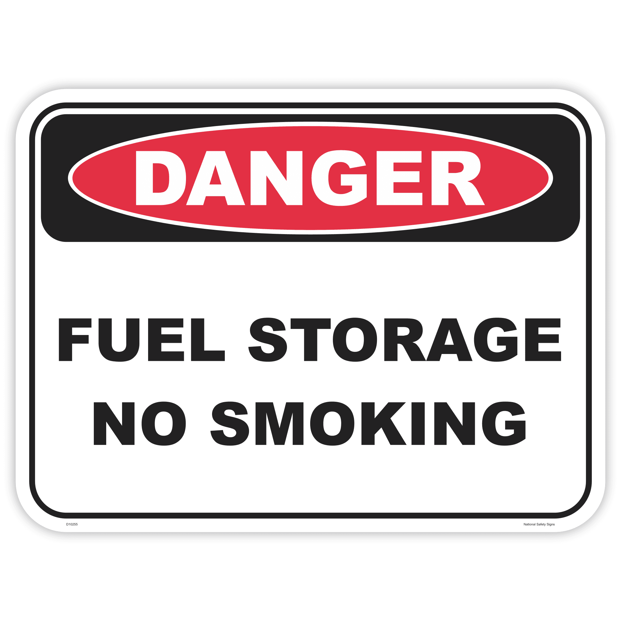 Danger fuel storage safety sign - AS1319 compliant, National Safety Signs Australia