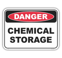 Chemical storage sign  D1025
